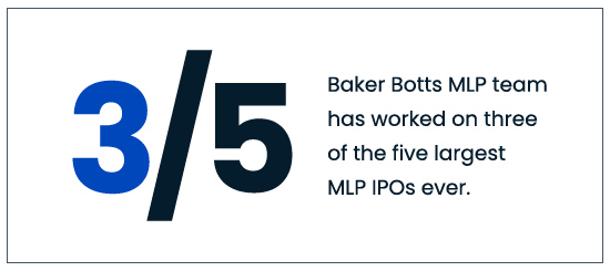 Baker Botts Corporate MLPs stats 2024